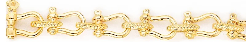 charm bangle bracelet for women -12mm Yoke Link Bracelet