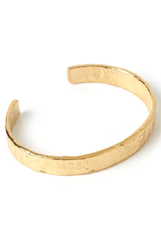 initial bracelet for women -Olivia Gold Cuff Bracelet