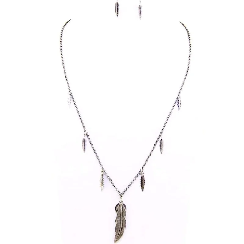 butterfly pendant necklace for girlsBurnished Silver Feather and Peace Sign Pendant Necklace