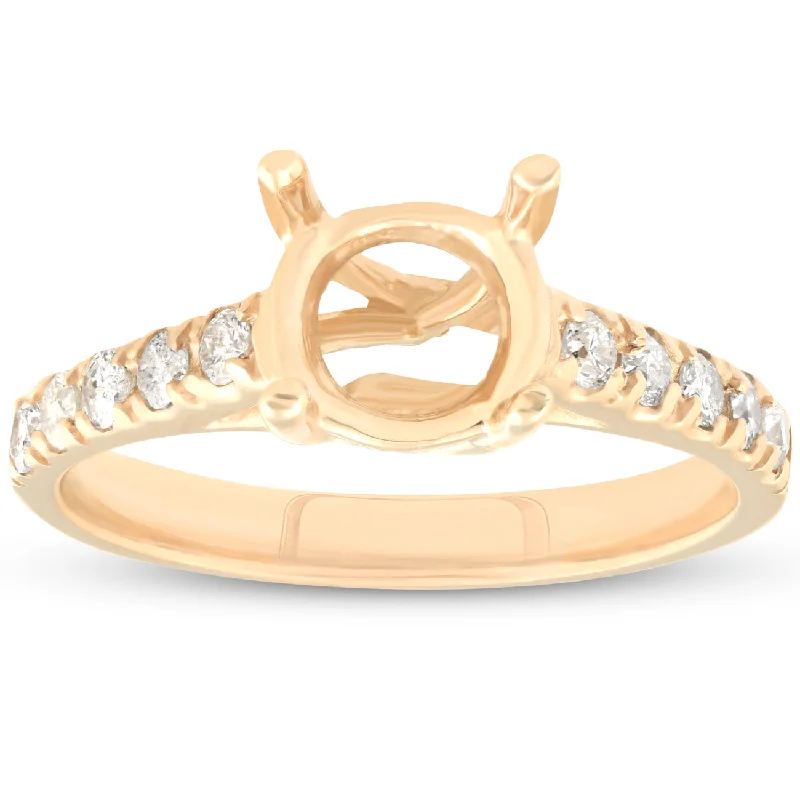 eternity band for women -Diamond Semi Mount Engagement Setting Mounting 14K Ring