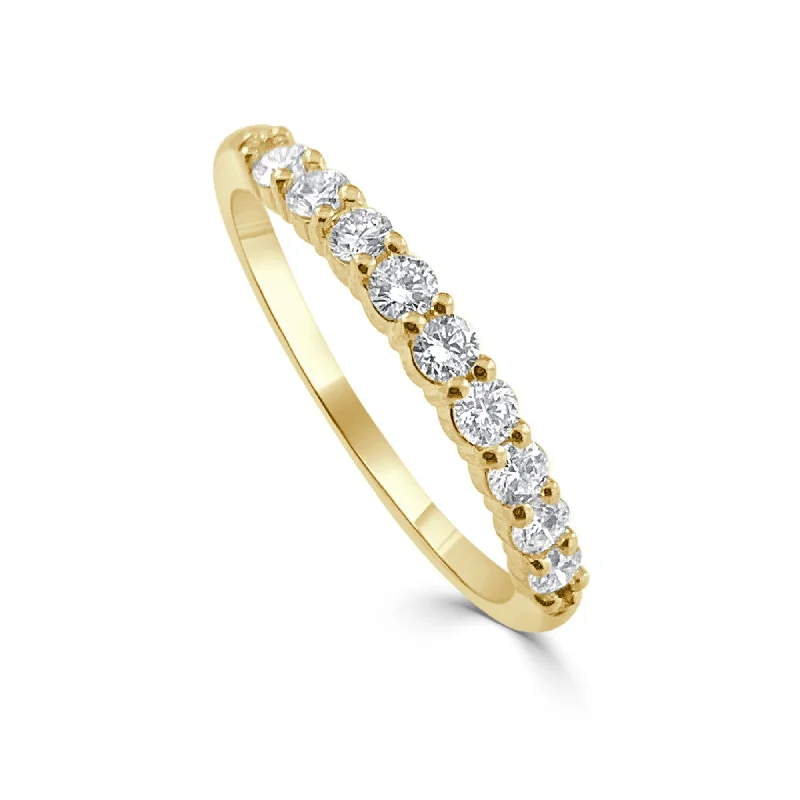 minimalist stackable ring for women -Joelle Diamond Stackable Band Ring 14k Gold 1/3 ct. TDW