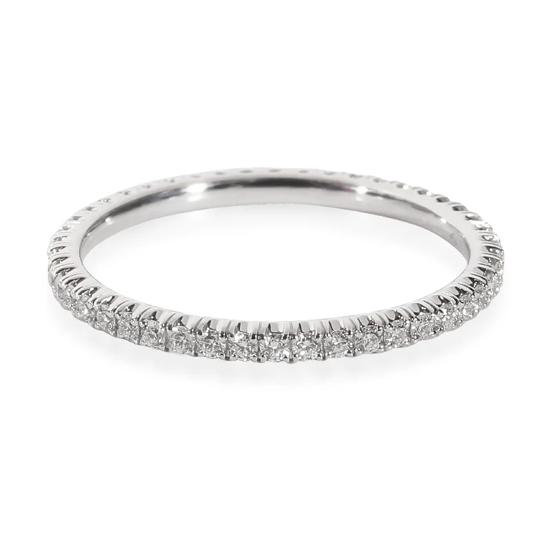 gemstone ring for women -Cartier Etincelle Band in 18k White Gold 0.22 CTW