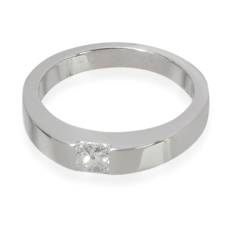 heart shaped ring for women -Cartier Tank Ring (White Gold)