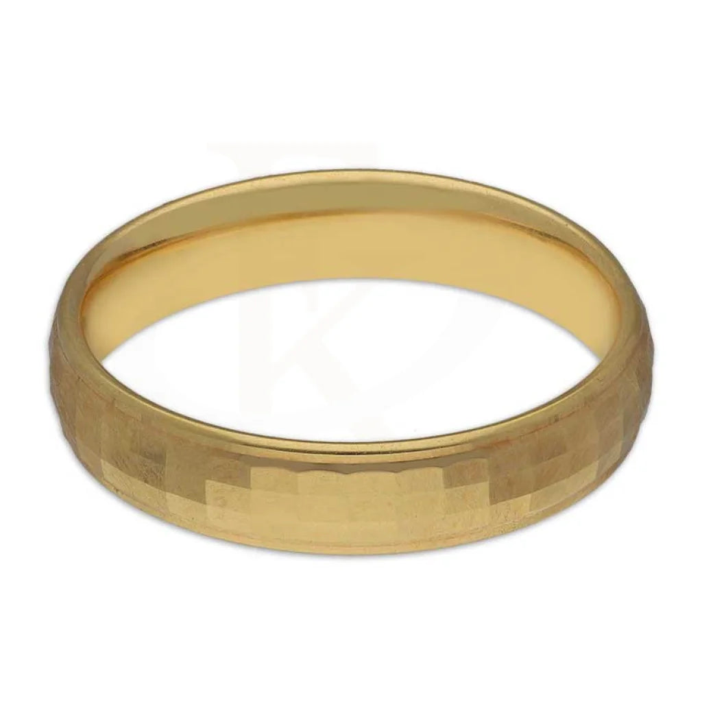 engraved name ring for gifts -Gold Wedding Band Ring 18KT - FKJRN18K3680