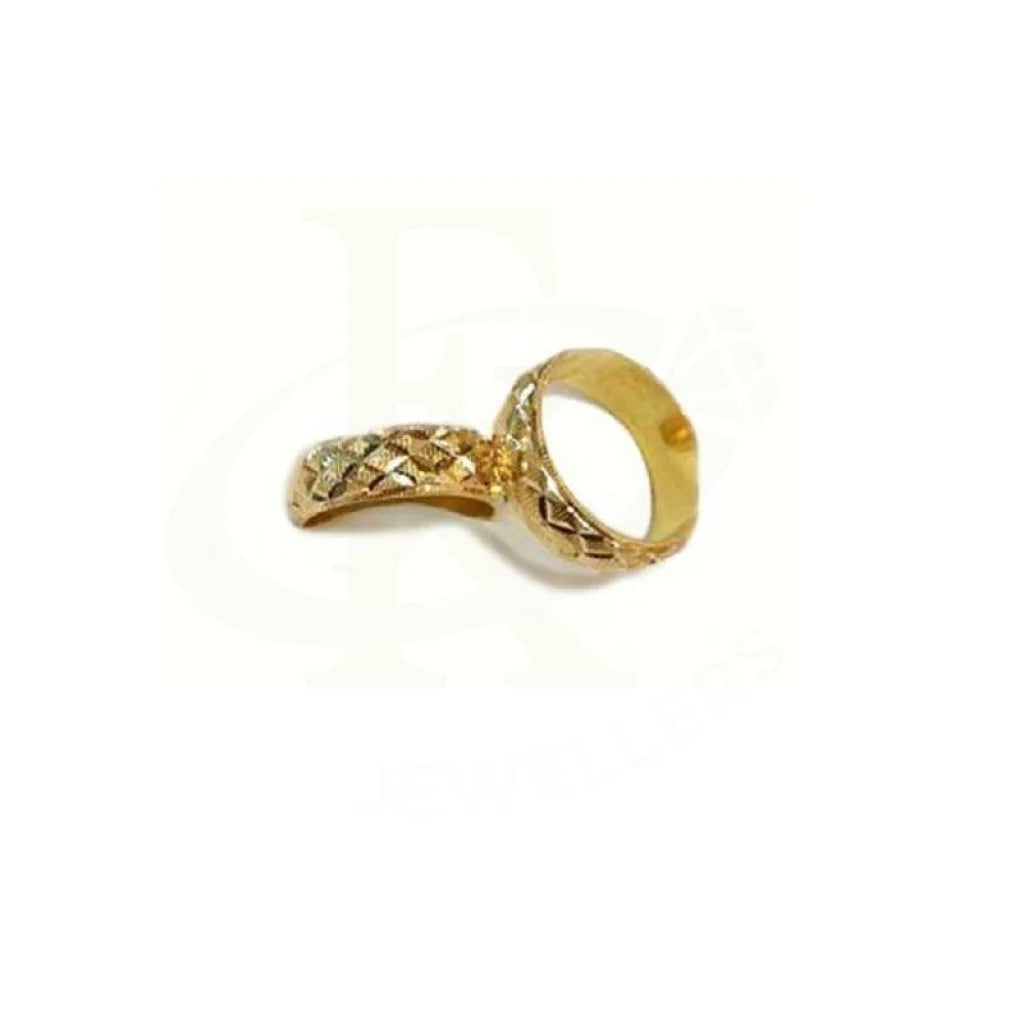 luxury gemstone ring for women -Gold Wedding Rings 18KT - FKJRN1265