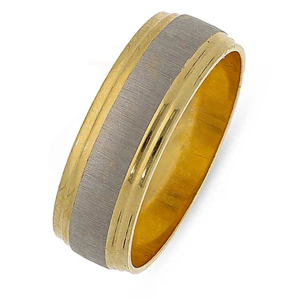 simple gold band for men -Gold Wedding Rings 18KT - FKJRN1977