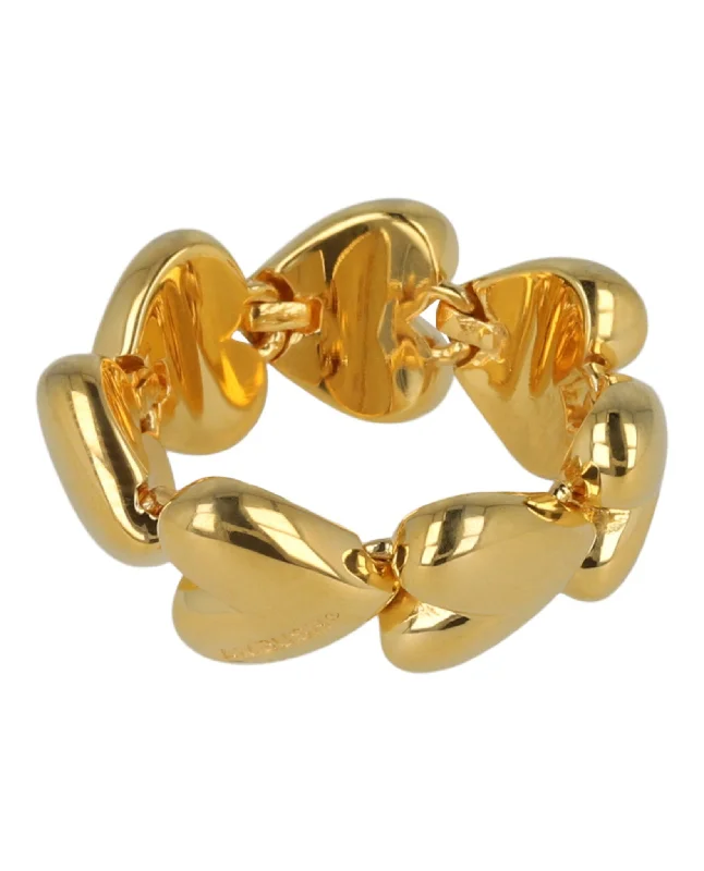 geometric ring for women -Heart-Link Ring