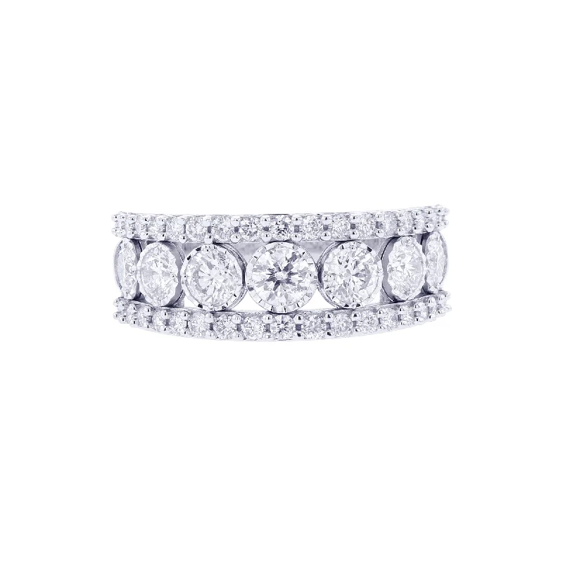 floral ring for women -Oasis Mirage Diamond Ring 1 1/2ct