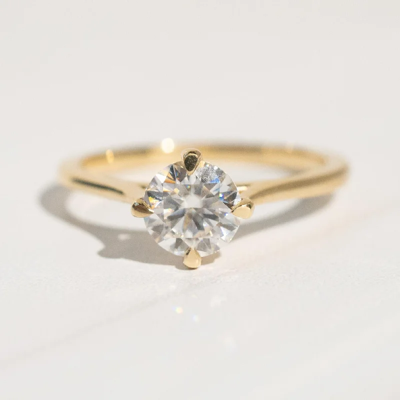 vintage diamond ring for women -Sequoia Ring with Moissanite