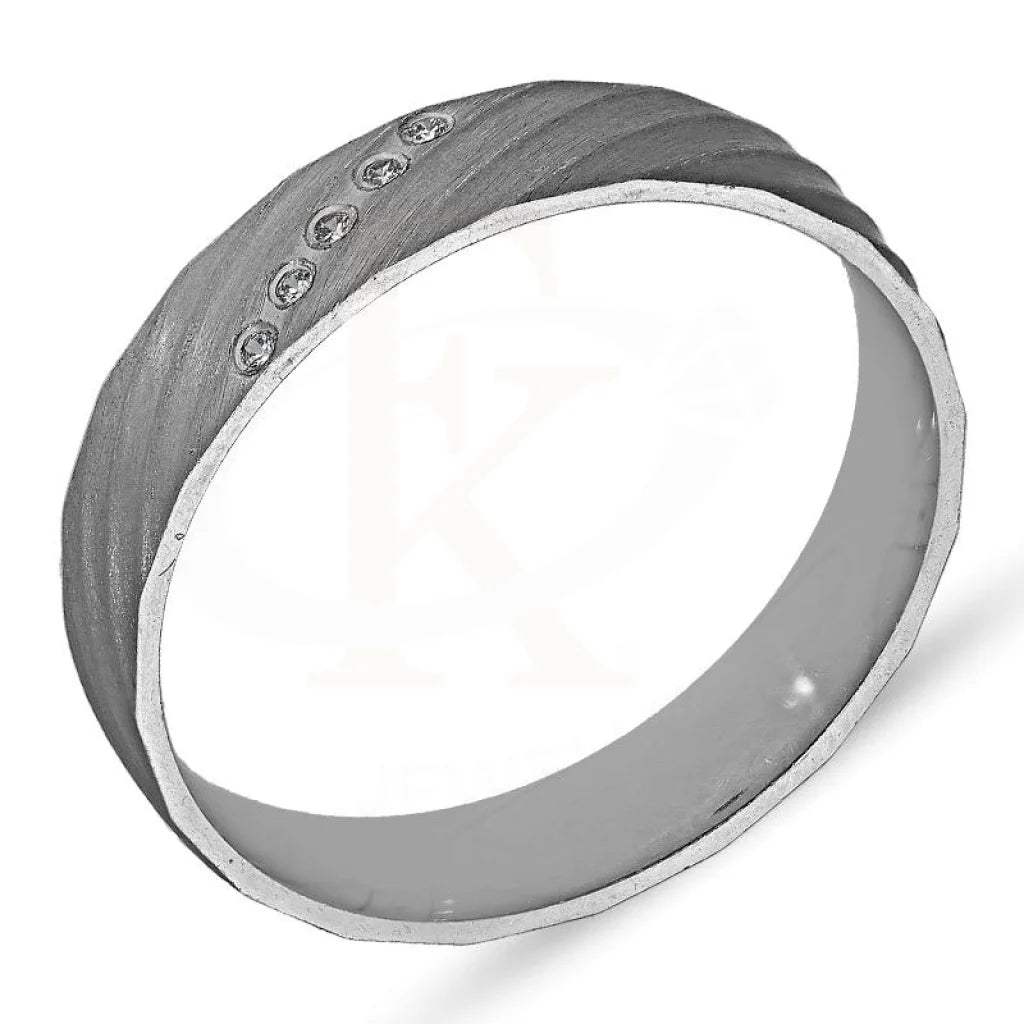 men’s leather ring -Sterling Silver 925 Wedding Couple Band Rings - FKJRNSL2562