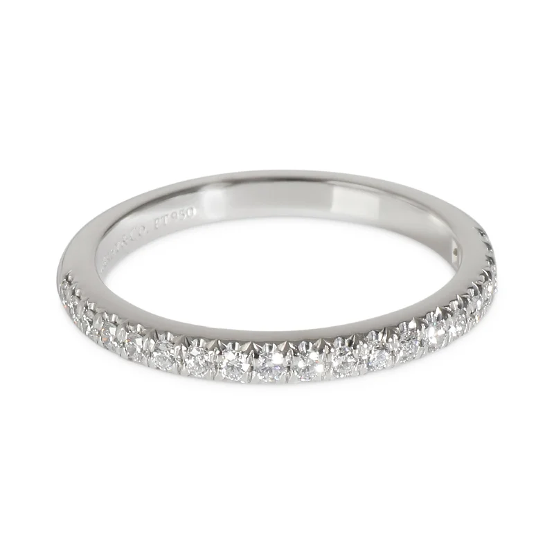 ruby ring for women -Tiffany & Co. Soleste Half Eternity Band in Platinum 0.17 CTW