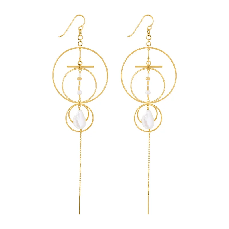 crescent moon earrings for women -Ardella Earrings - Gold