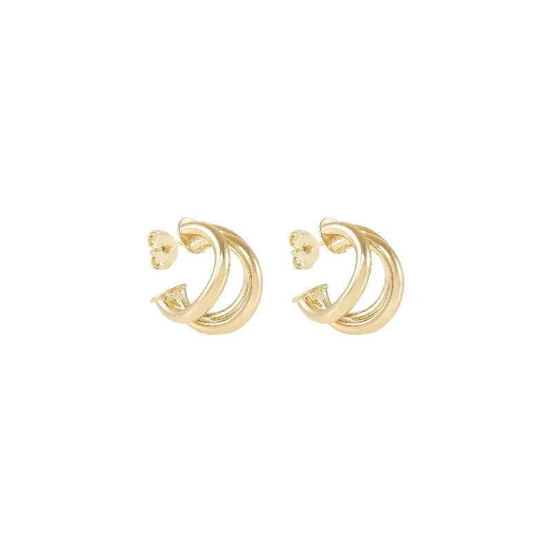 huggie hoop earrings for women -Astrid Hoop Earrings - Gold