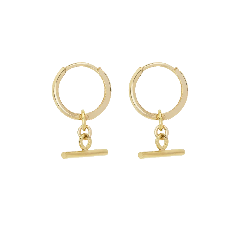 opal earrings for women -Azalea Mini Hoop Earrings - Gold