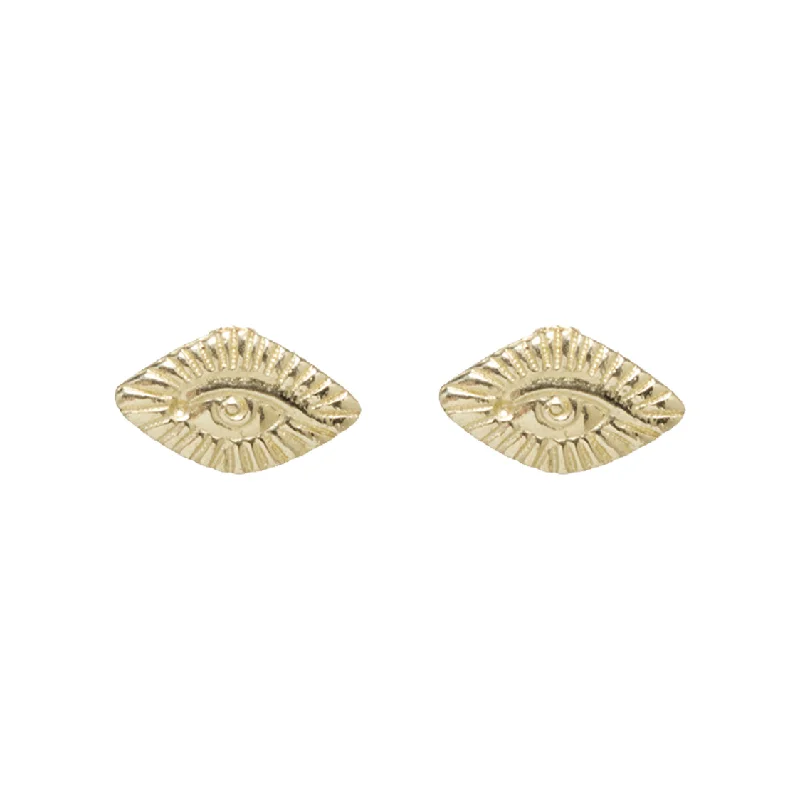 sterling silver stud earrings -Delfina