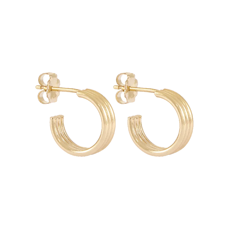 vintage clip-on earrings for women -Gia Earrings - Gold