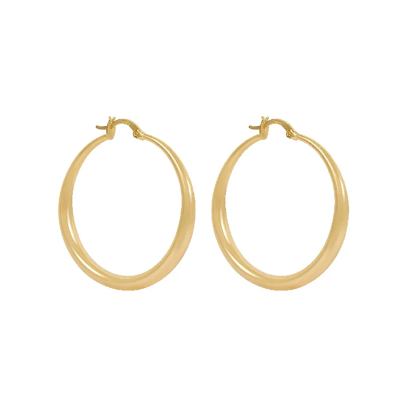 celestial drop earrings for women -Greta Hoop Earrings - Gold