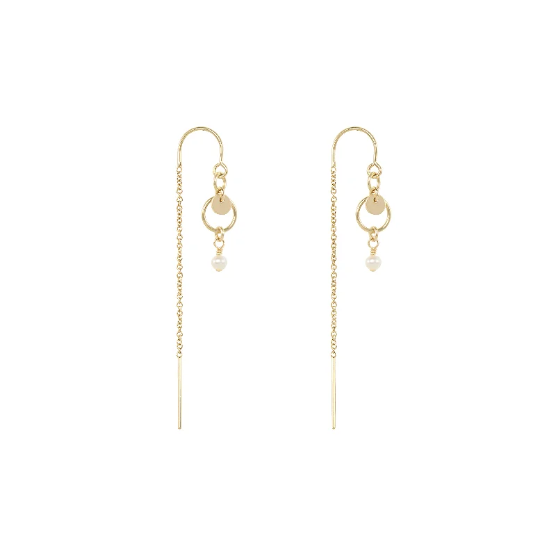 bold geometric earrings for women -Kiani Earrings - Gold