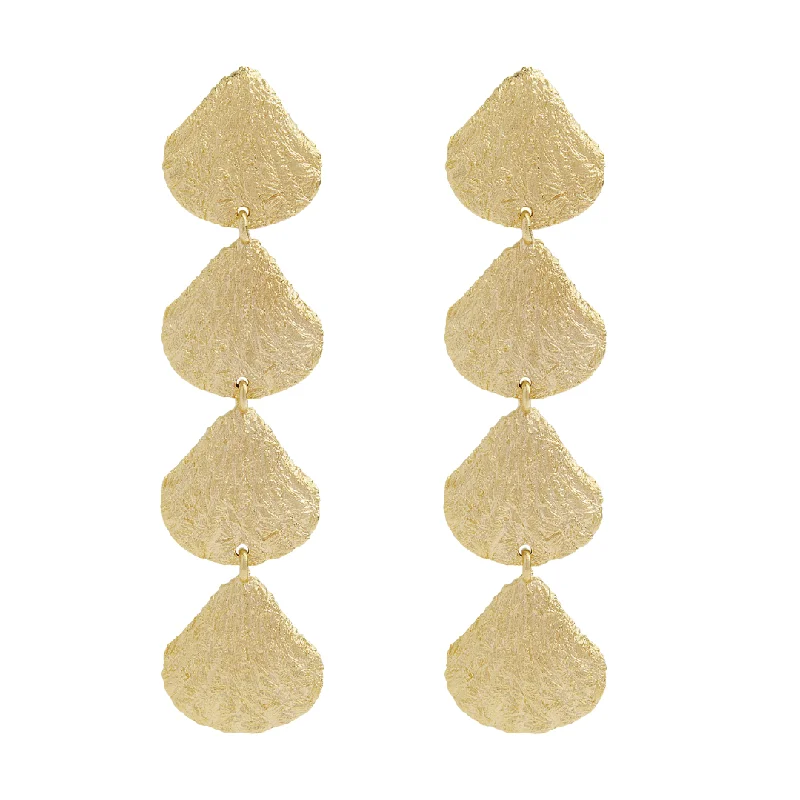 butterfly drop earrings for girls -Kochýli Earrings - Gold