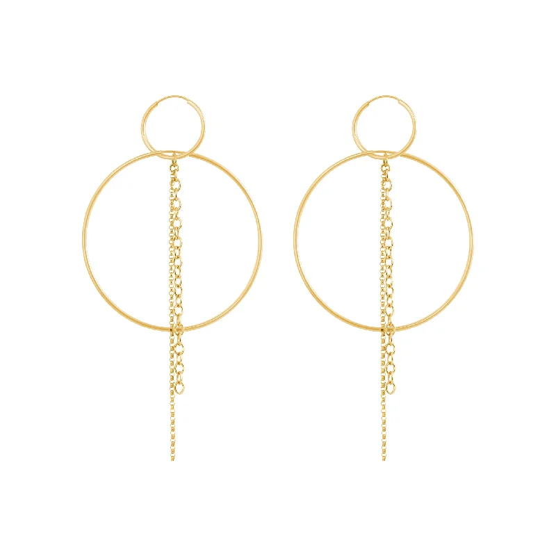 heart-shaped earrings for women -Lainie Earrings - Gold