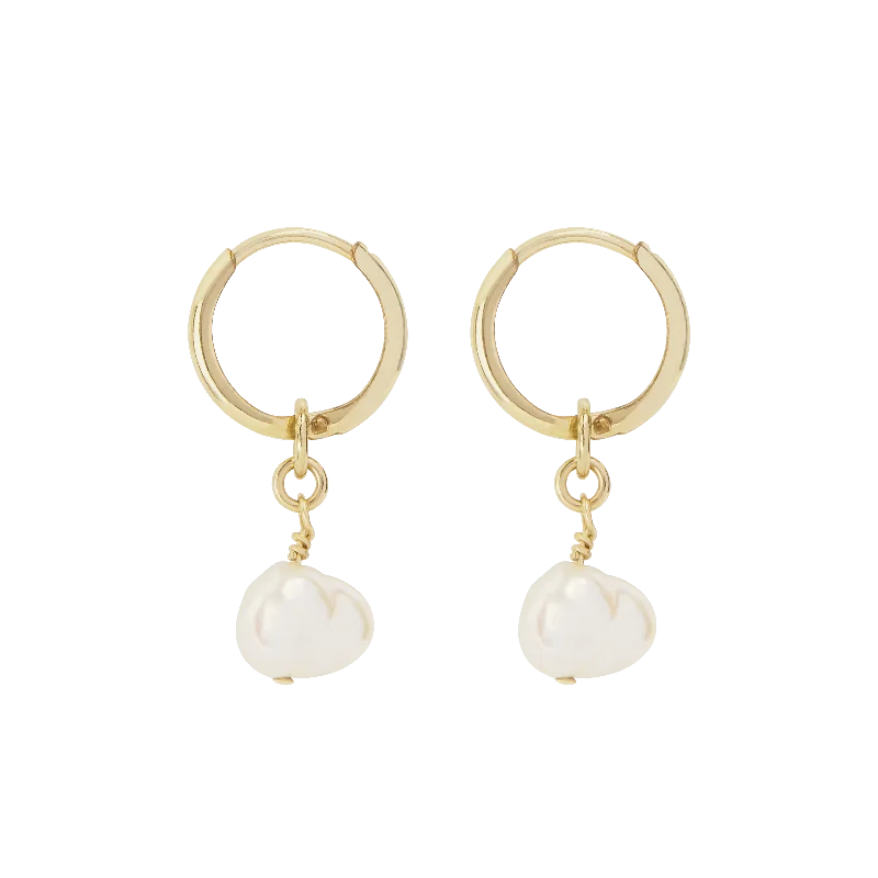 simple gold stud earrings -Lucia Mini Hoop Earrings - Gold