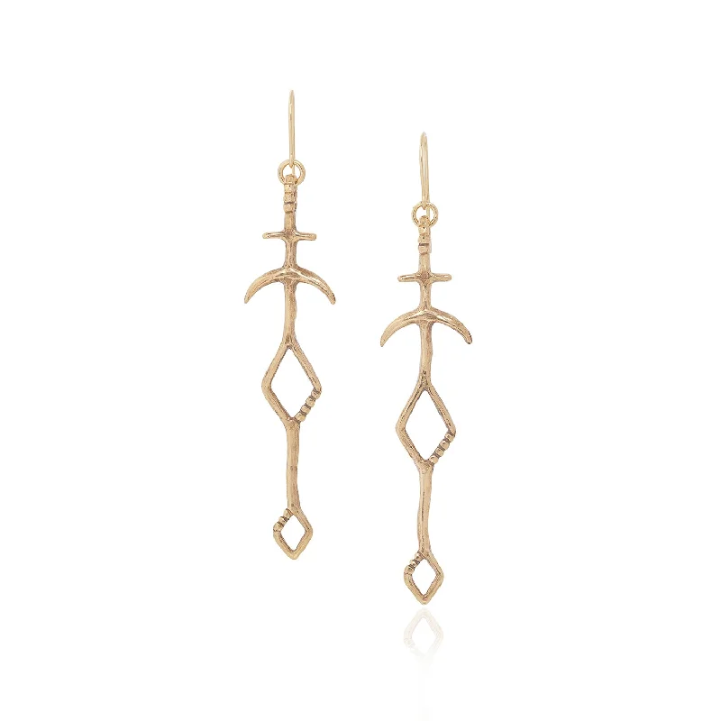 floral earrings for women -The Panah Amulet Earrings