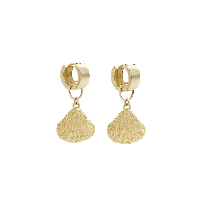 statement pearl earrings for women -Nicola Hoop Earrings - Gold