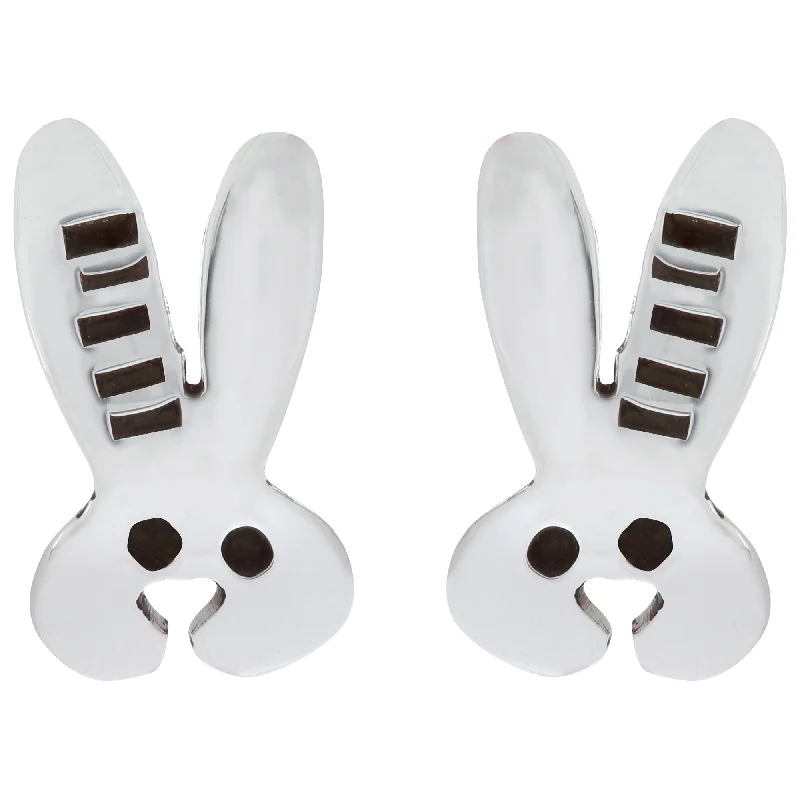 men’s stud earrings -Bunny Sterling Earrings