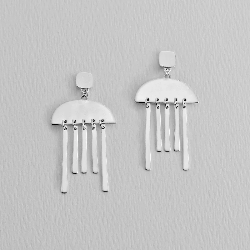 sterling silver stud earrings -Chapala Post Earrings