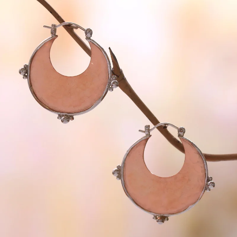 crystal chandelier earrings for women -Caretaker of Beauty 18k Rose Gold Plated Copper and Sterling Silver Earrings