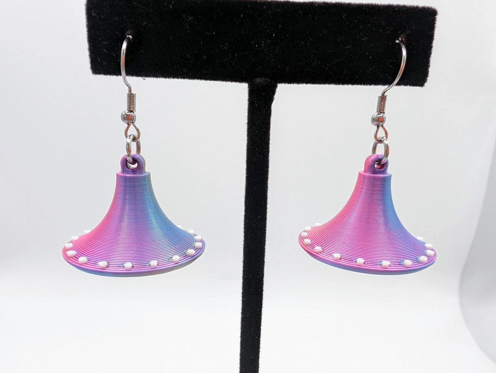 mismatched earrings for women -ER - Dangeli; 3D Printed, Cedar Hat