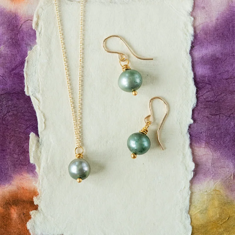 turquoise earrings for women -Pearl Necklace & Earring Gift Sets