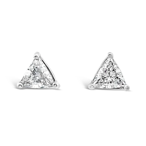 bar drop earrings for women -Trilliant Diamond Earrings